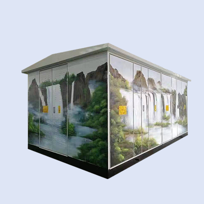 金屬板彩繪箱變